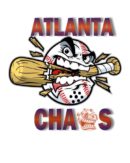 Atlanta Chaos Beepball Logo Featuring a beepball with a menacing face